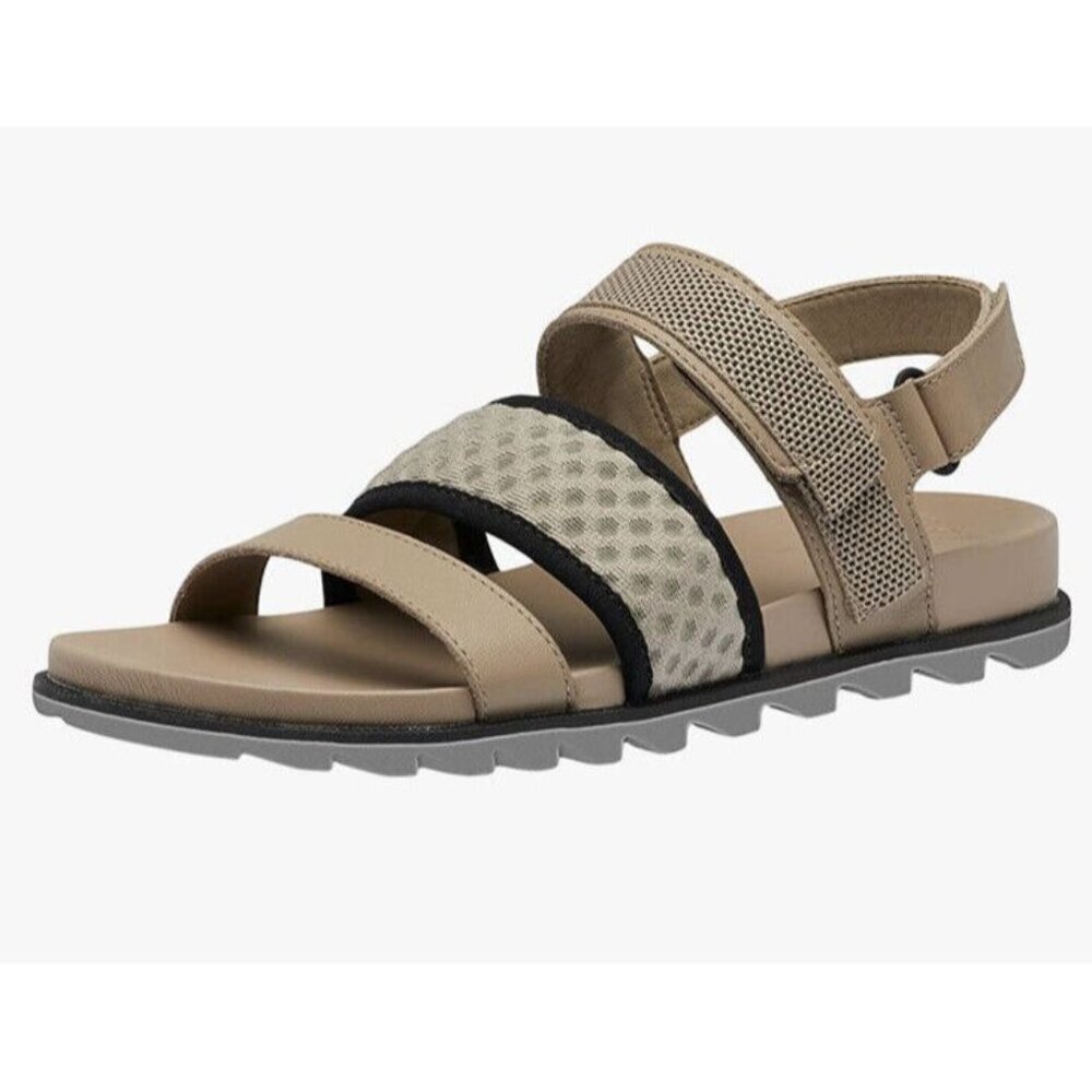 Sorel Womens Size 11 Sandals Roaming Decon Slingback Omega Taupe Black Summer